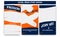 Editable social media story extreme action adventure in orange blue color. Streaming post social media template frame with brush