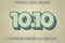 Editable text effect 10.10 with vintage style