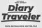 Editable text effect diary traveler with simple modern tourist style