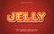 Editable text effect, Jelly style