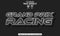 Editable text effect sports grand prix racing