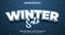 Editable Text Effect Winter Sale. Winter sale 3D text effect, editable text style and suitable for celebrate winter season