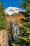 Edith Creek plunges over Myrtle Falls at Mount Rainier