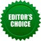 Editor`s choice seal stamp green