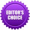 Editor`s choice seal stamp violet