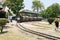 Editorial: 16th May 2015: New Delhi, India, National Rail Museum: Toy train at Museum, it hosts rail engines & cabins from history