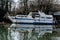 Editorial: 17th February 2019: Strasbourg, France. Small boats on the river Ill