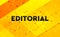 Editorial abstract digital banner yellow background
