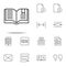 editorial, book icon. editorial design icons universal set for web and mobile