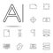 editorial, character icon. editorial design icons universal set for web and mobile