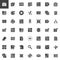 Editorial elements vector icons set