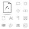 editorial, file icon. editorial design icons universal set for web and mobile
