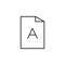 editorial, file icon. Element of editorial design icon. Thin line icon for website design and development, app development.