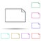 Editorial, file multi color icon. Simple thin line, outline vector of editorial design icons for ui and ux, website or mobile