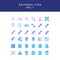 Editorial filled outline icon set vol1
