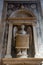 Editorial. June, 2019. Venice, Italy. Angel sculpture - Interior of the Basilica di Santa Maria Gloriosa dei Frari