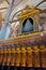 Editorial. June, 2019. Venice, Italy. The Organ and the choir of the Frari, the perfect distribution of the sections in the