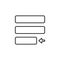 editorial, justify icon. Element of editorial design icon. Thin line icon for website design and development, app development.