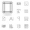 editorial, margin icon. editorial design icons universal set for web and mobile