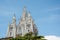 Editorial, May, 2018. Sculptures on The Temple of the Sacred Heart on Mount Tibidabo in Barcelona