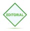 Editorial modern abstract green diamond button