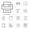 editorial, printer icon. editorial design icons universal set for web and mobile