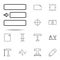 editorial, right alignment icon. editorial design icons universal set for web and mobile