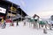 Editorial: Rukatunturi, Finland, 28th December 2018. Rukatunturi ski jumping hill at Ruka ski in winter season at Rukatunturi,