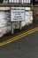 Editorial, Sign for Ffordd Pen Llech, now second steepest street in world. Barmouth, Gwynedd, North Wales, UK, portrait