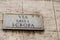 EDITORIAL, street name sign of Via della Scrofa