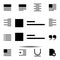 editorial, text icon. Simple glyph, flat vector of Text editor set icons for UI and UX, website or mobile application