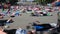 Editorial video people yoga classes during the Feast Day of Yoga in the park on a fitness mats. Belarus, Minsk, 19 June 2016