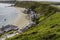 Editorial, View over Porthdinllaen and the Ty Coch Inn, Gwynedd, United Kingdom, landscape