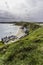 Editorial, View over in Porthdinllaen and the Ty Coch Inn, portrait, copyspace at top,  Gwynedd, United Kingdom