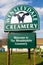 Editorial, Welcome Sign for the Wensleydale Creamery cheese manufacturer