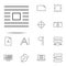 editorial, wrap icon. editorial design icons universal set for web and mobile
