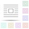 Editorial, wrap multi color icon. Simple thin line, outline vector of editorial design icons for ui and ux, website or mobile