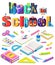 Educating Poster, Back to School, Chancery Vector