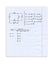 Education background with hand written formulas over notepad page