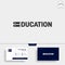 education book library logo template vector illustration icon element