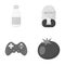 Education, business, trade and other web icon in monochrome style., entertainment, tomato, sauce, icons in set