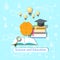 Education concept: science, college, vector illustration