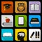 Education flat icons