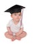 Education Graduation Baby on White