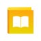 Education icon with Book yellow color. Logo for dictionary, library or school training course.