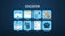 Education icon set animation,school, schedule,science,physical education, art, library, test, graduation