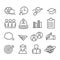 Education icons, graduation concept isolated. Collection of school and university Modern outline on white background