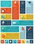 Education interface template with infographics