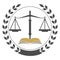 Education Law Balance And Attorney Monogram Logo Design.
