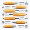 Education And Learning Pencil Of Subject Step Infographic Diagra